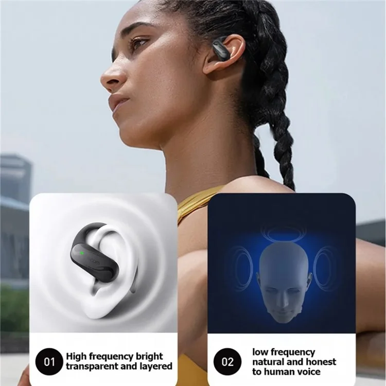 DACOM X1 Touch Control Headset Bluetooth-compatible Bone Conduction TWS Headphone