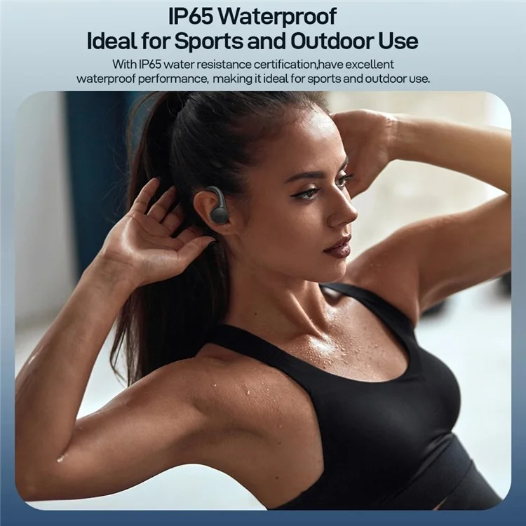 Bluetooth-гарнитура DACOM G86 FreeBeats с водонепроницаемостью и воспроизведением музыки - черная