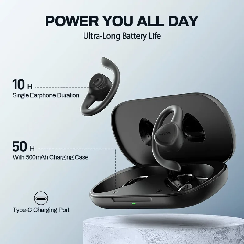 DACOM G86 FreeBeats Bluetooth-compatible Earphone Waterproof Music Headset - Nude