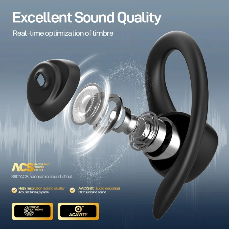 DACOM G86 FreeBeats Bluetooth-compatible Earphone Waterproof Music Headset - Nude