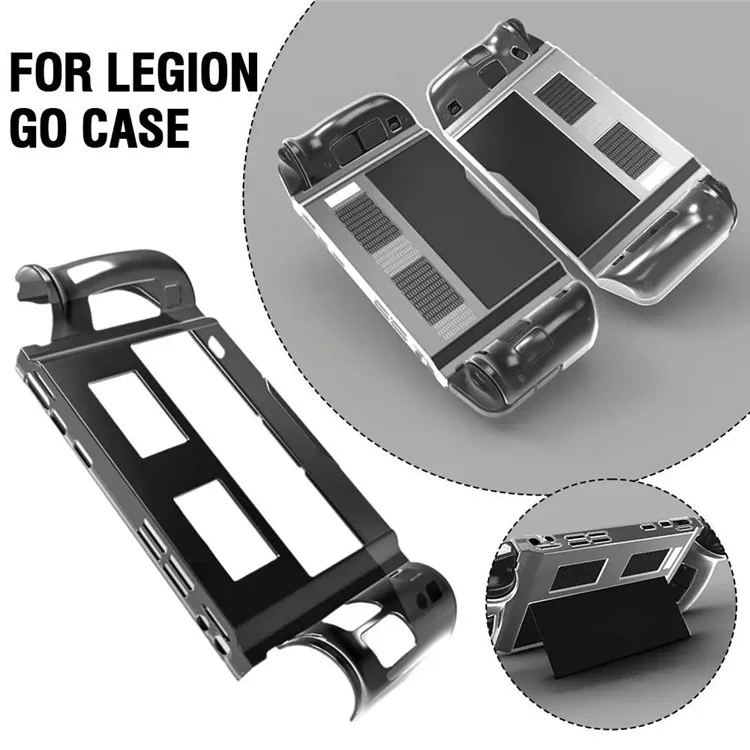 Per Lenovo Legion GO TPU Case Handheld Game Console Sleeve - Trasparente Nero