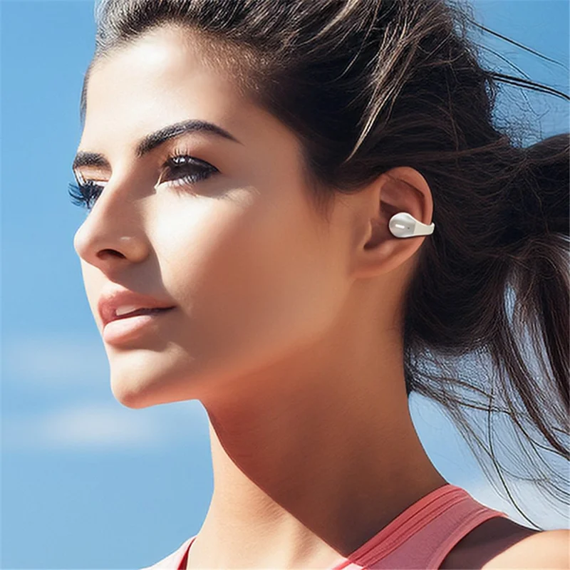 Bluetooth 5.3 спортивная наушникостопорная гарнитура с сенсорным управлением и воспроизведением музыки