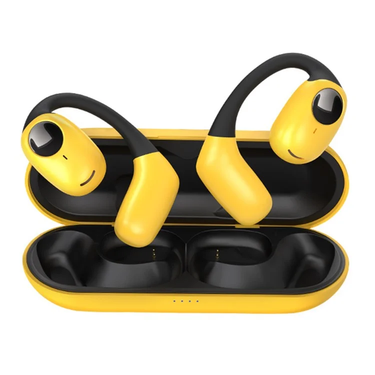 W700 Wireless Bluetooth 5.3 Ohrhörer Wasserdicht Ohrhakenhalterung Sports Music Headset - Gelb