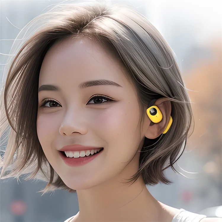 W700 Wireless Bluetooth 5.3 Ohrhörer Wasserdicht Ohrhakenhalterung Sports Music Headset - Gelb