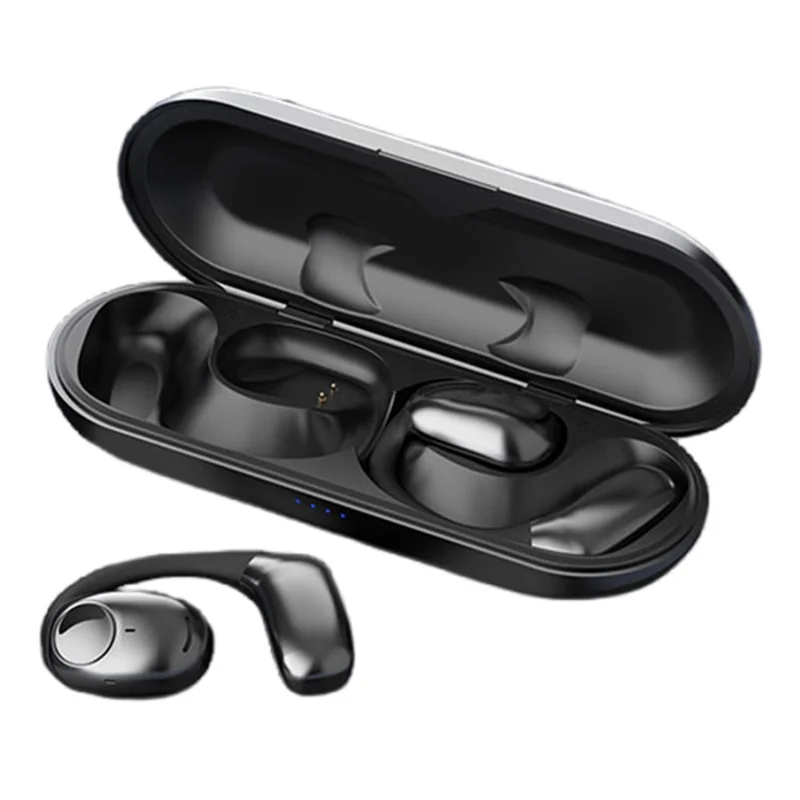 W700 Wireless Bluetooth-compatible 5.3 Earphone Waterproof Earhook Sports Music Headset - Black