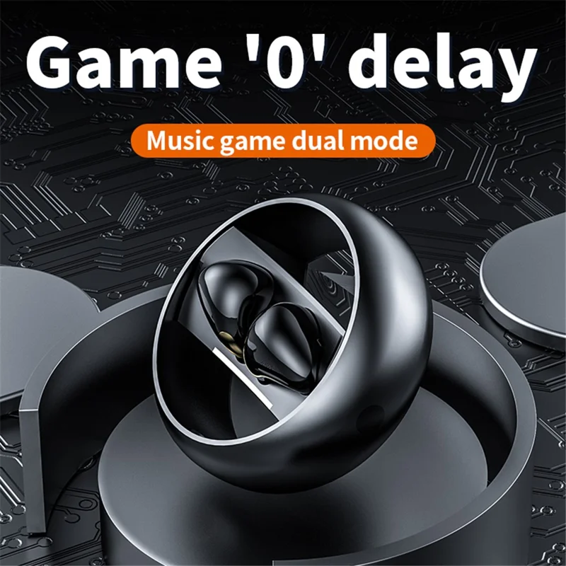 KM89 TWS Bluetooth-compatible 5.3 Earphone Stereo Music Gaming Wireless Headset - Silver