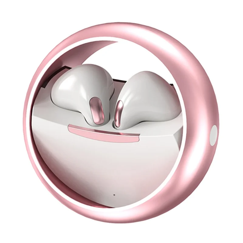 KM89 TWS Bluetooth-compatible 5.3 Earphone Stereo Music Gaming Wireless Headset - Rose Gold