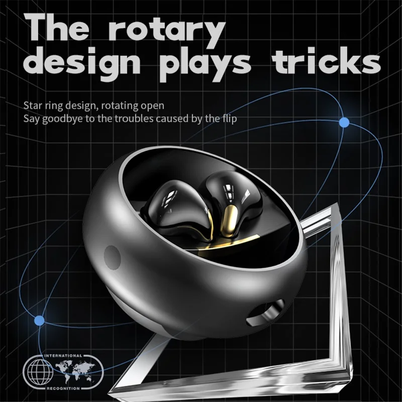 KM89 TWS Bluetooth-compatible 5.3 Earphone Stereo Music Gaming Wireless Headset - Rose Gold