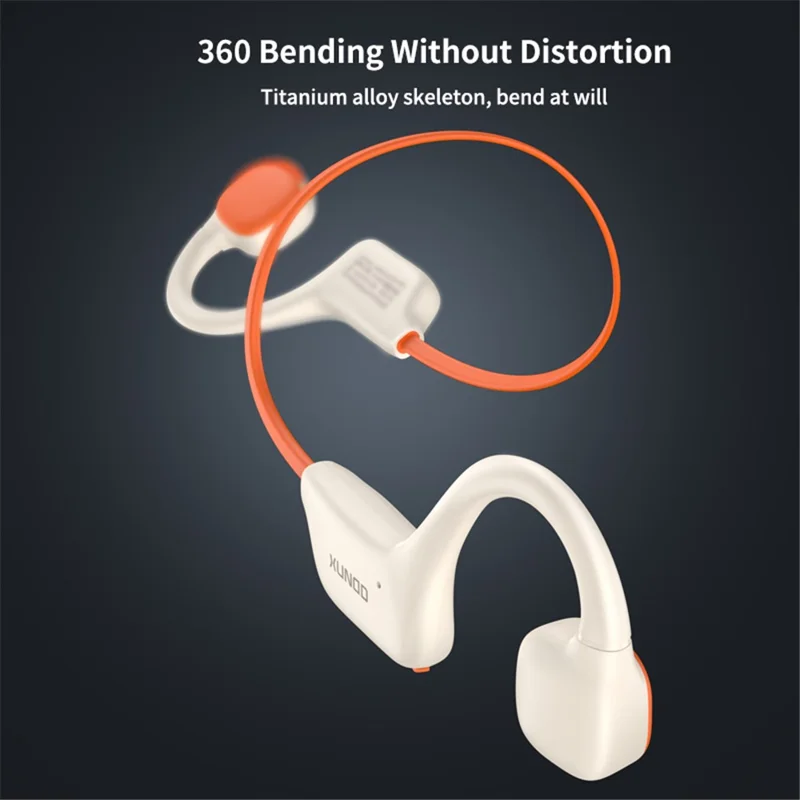 XUNDD B002 Bone Conduction Sports Headset Bluetooth-compatible Headphones - Orange