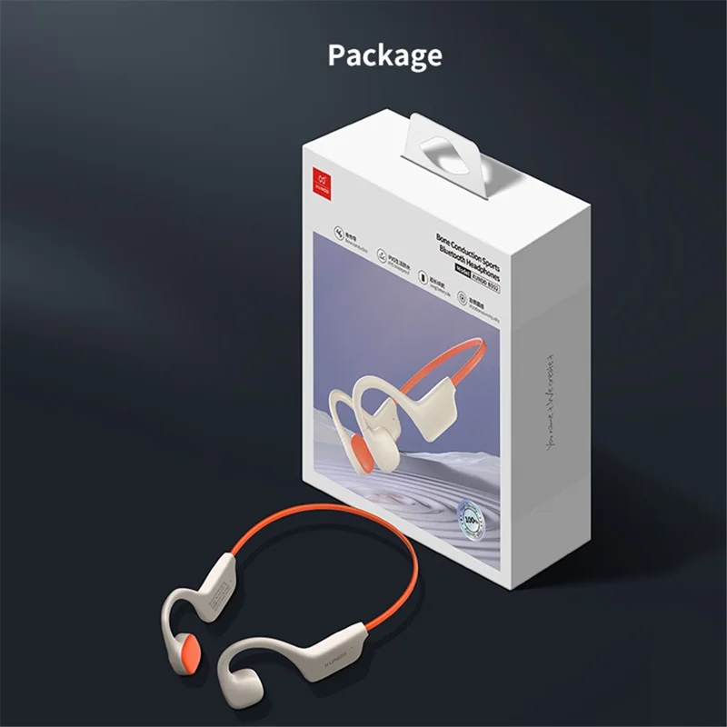XUNDD B002 Bone Conduction Sports Headset Bluetooth-compatible Headphones - Orange