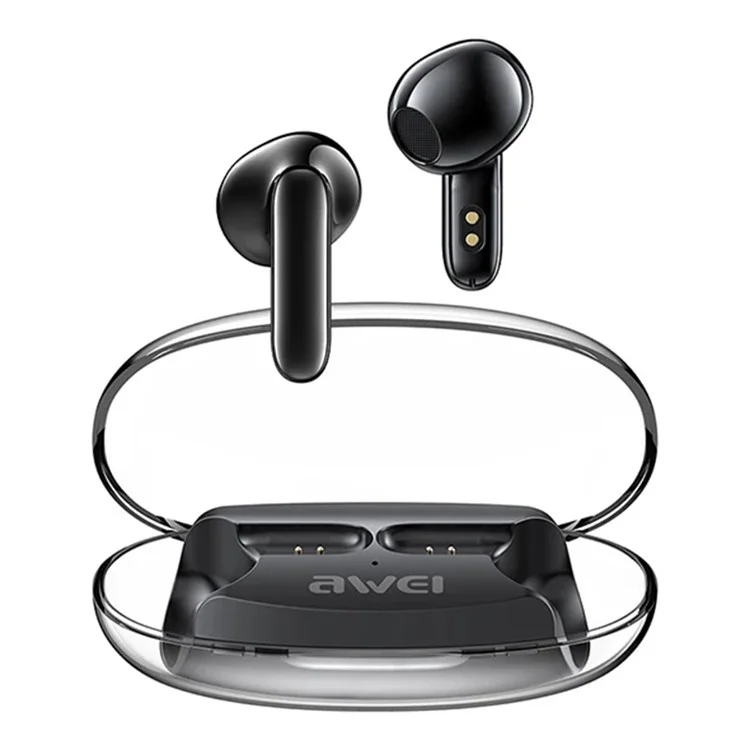AWEI T85 ENC Auriculares Bluetooth con cancelación de ruido, auriculares inalámbricos TWS - Negro