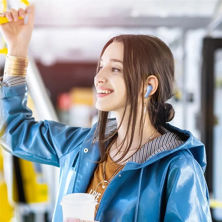 AWEI T85 ENC Auriculares Bluetooth con cancelación de ruido, auriculares inalámbricos TWS - Negro