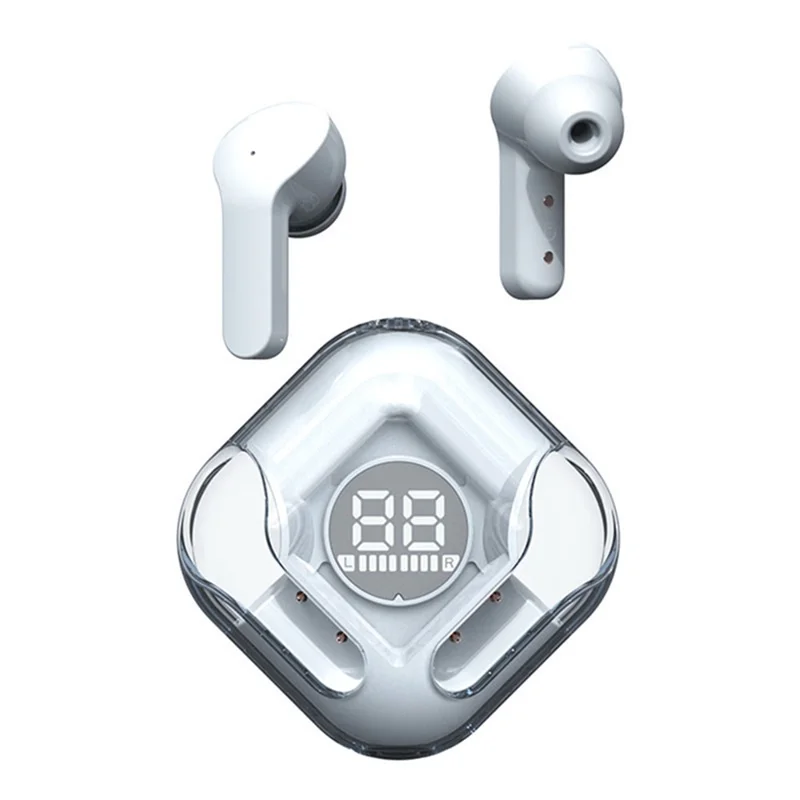 tm12 1 par Bluetooth-kompatibel headset trådløse ind-øre hovedtelefoner med touchkontrol ørepuder (uden CE) - Hvid