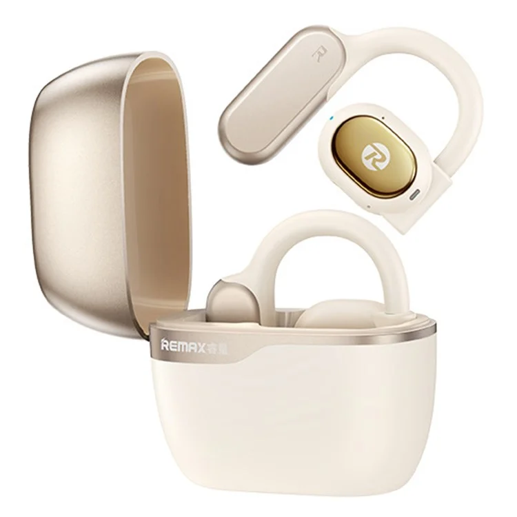 REMAX OpenBuds P1 Air-Conduction Wireless Headset Bluetooth-compatible Earphones - White