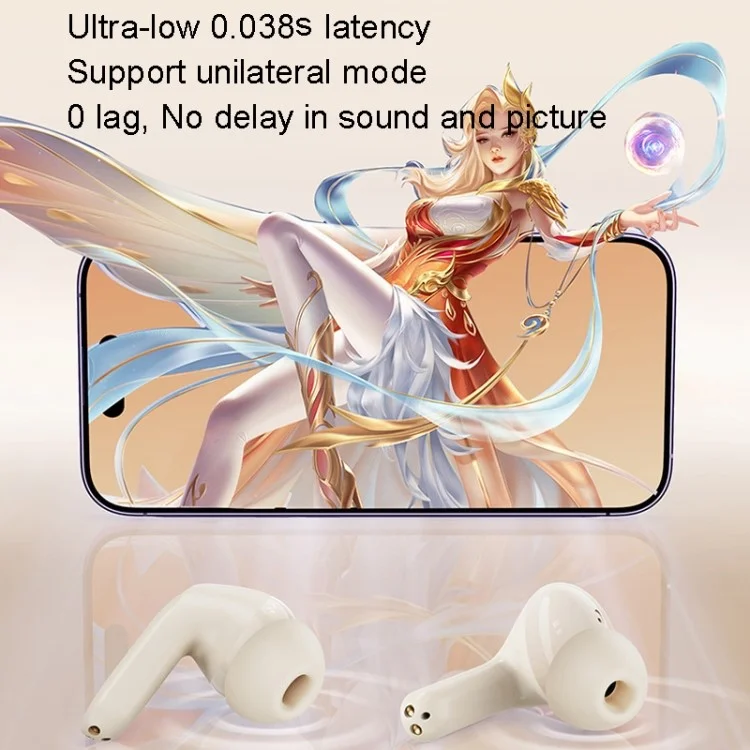 REMAX CozyPods W10N ANC+ENC Dual Noise-Canceling Wireless Earbuds Bluetooth-compatible Headset - White