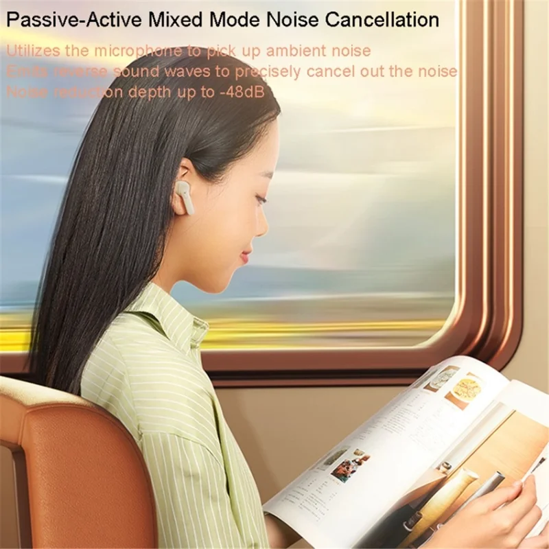 REMAX CozyPods W10N ANC+ENC Dual Noise-Canceling Wireless Earbuds Bluetooth-compatible Headset - Blue