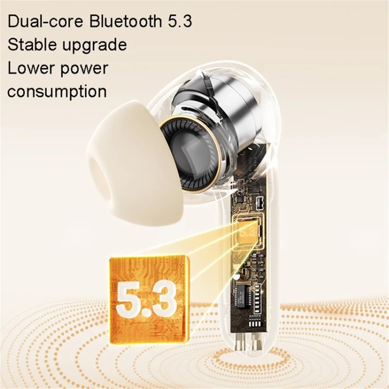 REMAX CozyPods W10N ANC+ENC Dual Noise-Canceling Wireless Earbuds Bluetooth-compatible Headset - Blue