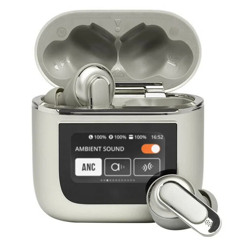 V8 Kleur touchscreen geluidsisolerende Bluetooth-oortelefoon IPX5 waterdichte hoofdtelefoon - Champagne