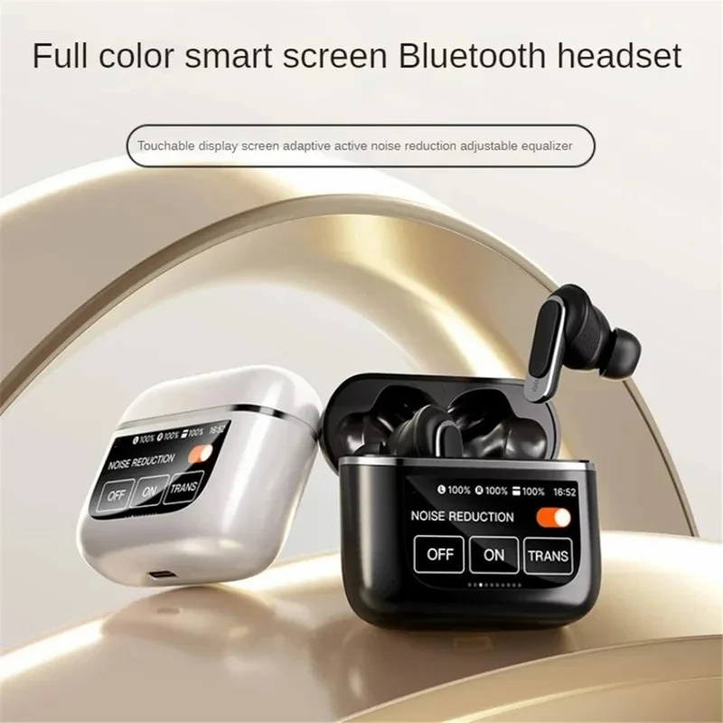 V8 Kleur touchscreen geluidsisolerende Bluetooth-oortelefoon IPX5 waterdichte hoofdtelefoon - Champagne