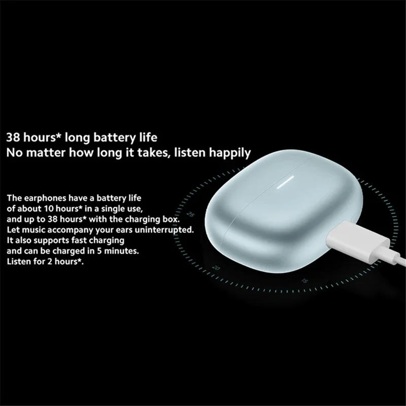 XIAOMI Redmi Buds 5 Pro In-Ear Bluetooth-compatible Earphones TWS Headset - Blue