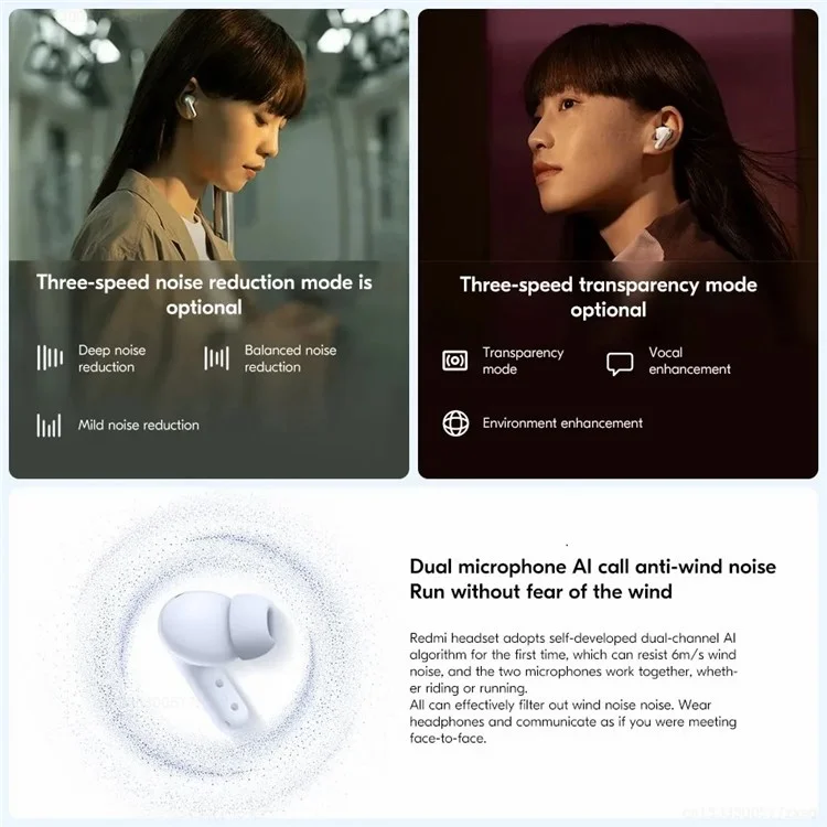 XIAOMI Redmi Buds 5 Auriculares Bluetooth In-Ear con Cancelación de Ruido Auriculares - Morado
