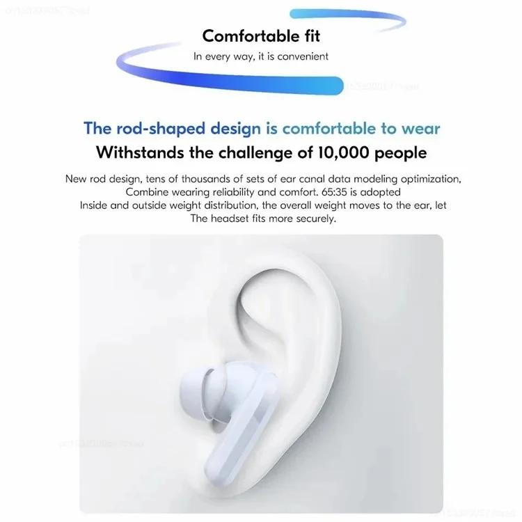 XIAOMI Redmi Buds 5 In-Ear Bluetooth-compatible Headset Noise Cancelling Earphones - White