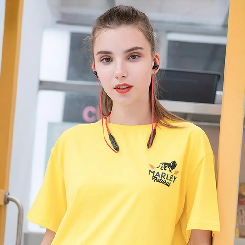 CELEBRAT A19 Neckband Bluetooth-compatible Headset Sport Wireless Stereo Music Earphone - Black