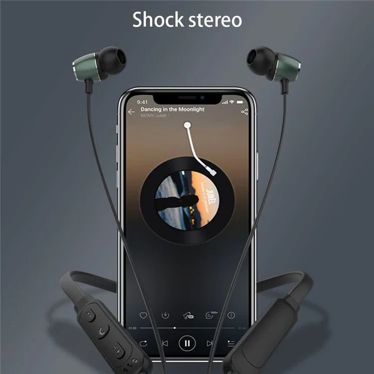 Feier A22 Neckband Bluetooth Headset Sport Wireless Stereo-in-ear-kopfhörer - Schwarz