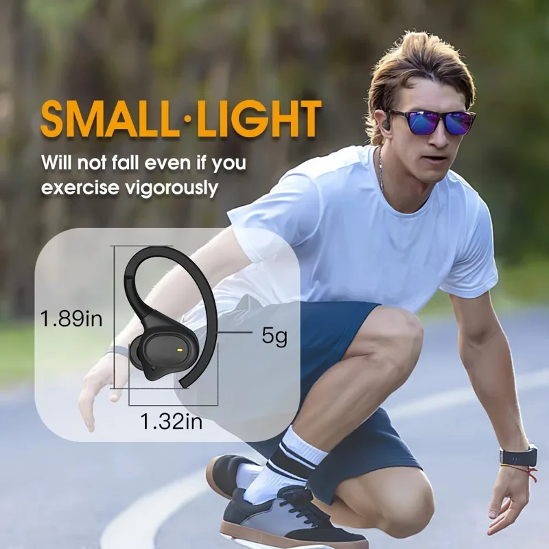 BE1039 Noise Canceling Ear Hook Bluetooth-compatible Headphones Wireless In-ear Earphones