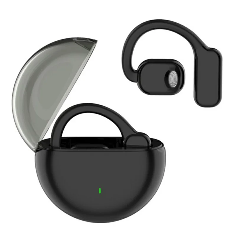 M6 IPX5 Waterproof Hanging Ear Headphones OWS Wireless Bluetooth-compatible Earphones - Black