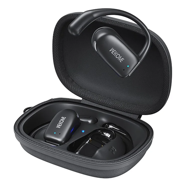 WEKOME Beluga S2 OWS Bluetooth-гарнитура с крючком для уха Беспроводные наушники с зарядным футляром - чёрный 