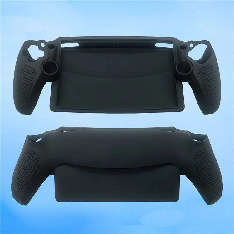 Pour Sony PS5 Portal Anti-Scratch Game Controller Protector Silicone Sleeve Case - Noir