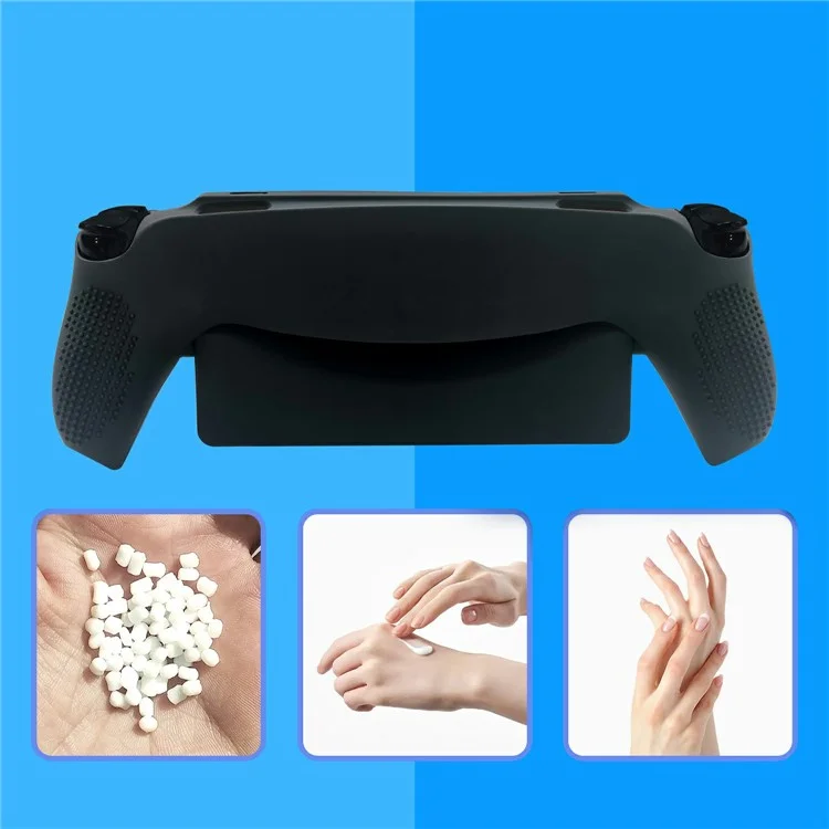 Pour Sony PS5 Portal Anti-Scratch Game Controller Protector Silicone Sleeve Case - Noir