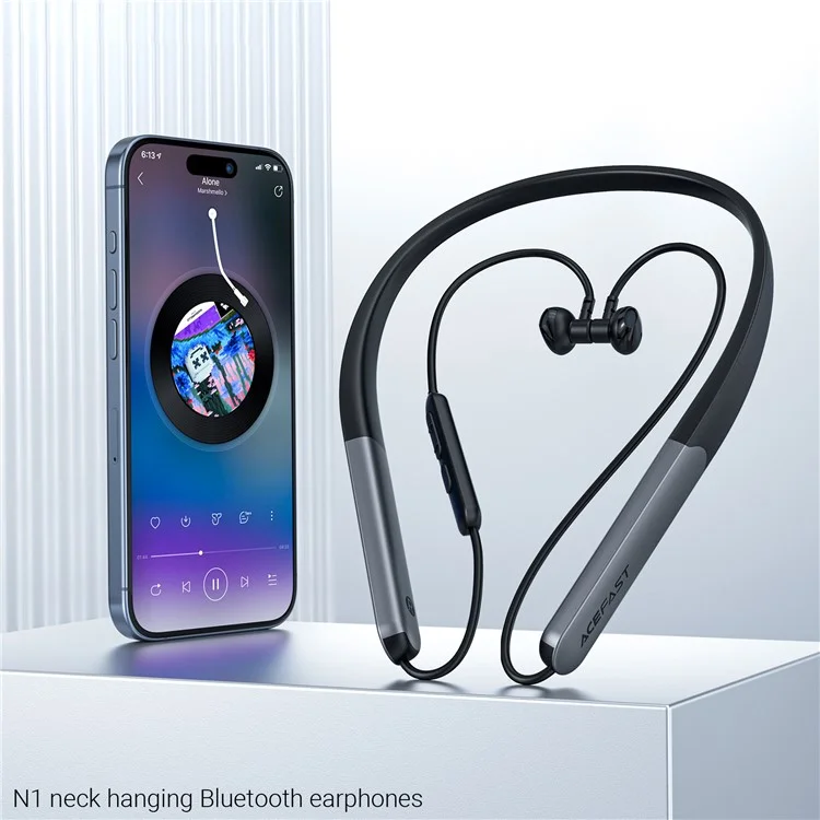 ACEFAST N1 Bluetooth-compatible 5.3 Neck-mounted Headset Wireless Sports Headphones IPX4 Waterproof