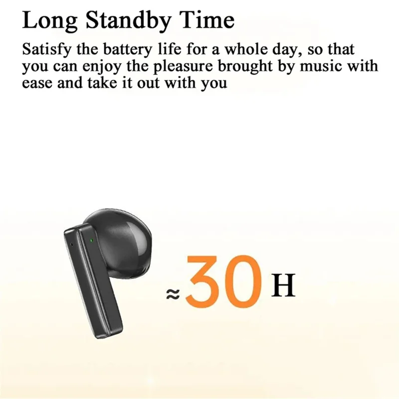 AWEI T87 Bluetooth-compatible TWS Earphones Stereo HiFi ENC Noise Reduction Earbuds with Charging Case - White