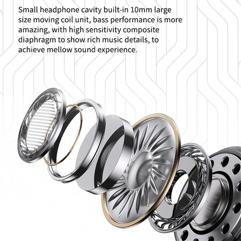 SM01 TWS Digital Display Bluetooth-compatible Earphone Mini Sleep Earbuds Wireless Music Headset - Black