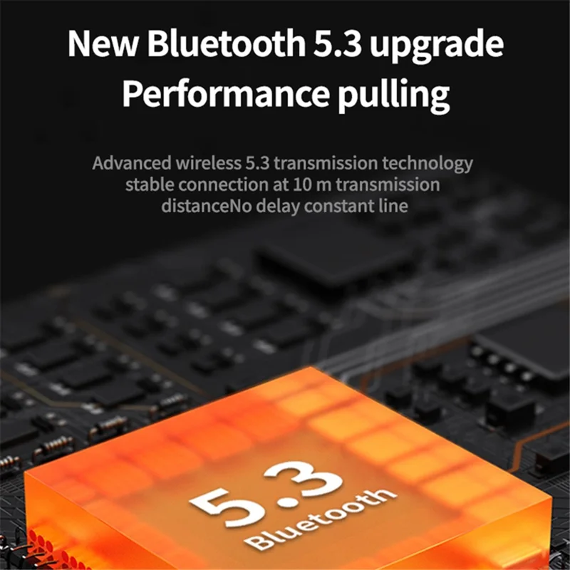 SM02 TWS Bluetooth-compatible Earphone Mini Sleep Earbuds Digital Display Wireless Headset - Black