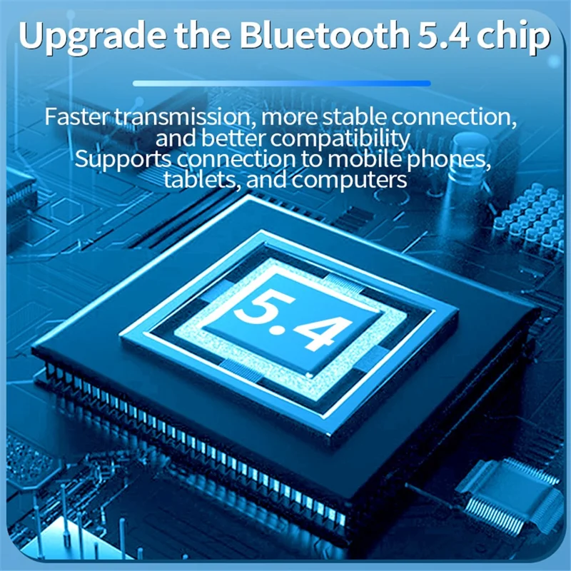 V21 Single Ear Rotating Hook Earphone OWS Bluetooth-compatible 5.4 Stereo Headphone - Black