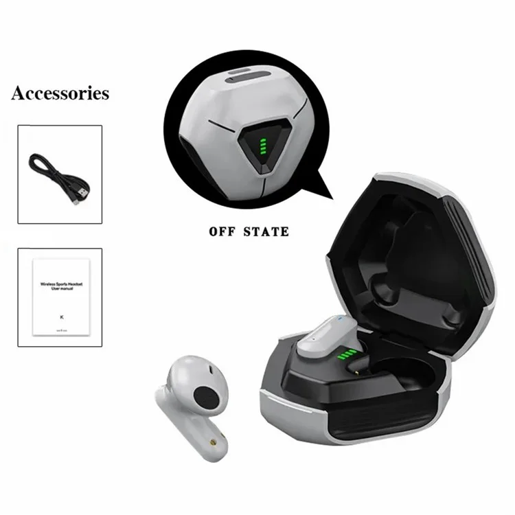 LY09 TWS Wireless Headset Noise Reduction Gaming Bluetooth-compatible Earphones with Charging Case