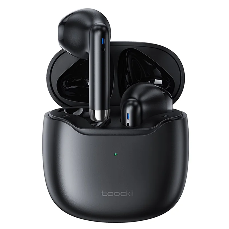 TOOCKI V08 Wireless Earphones TWS Bluetooth-compatible 5.3 Earbuds with Charging Case - Black