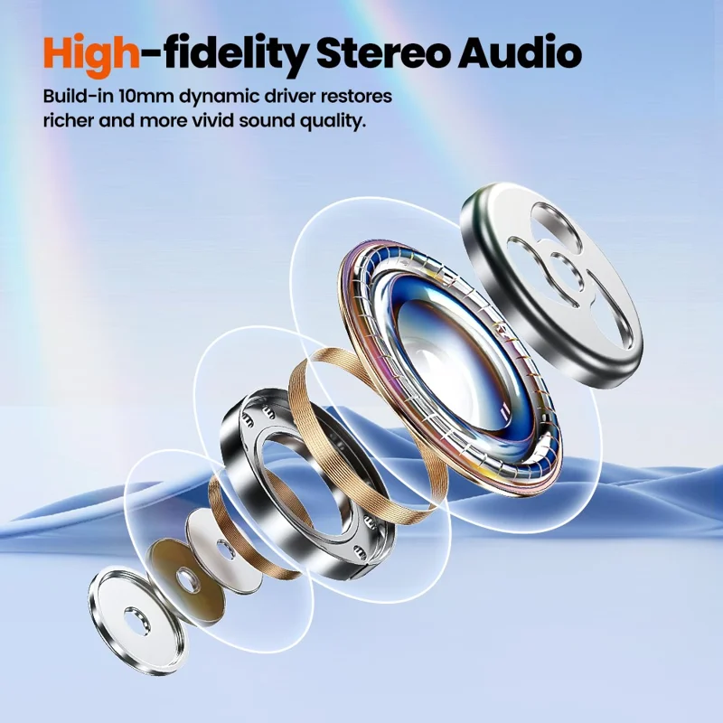 TOOCKI HE-068A TWS Bluetooth-compatible Earphone Waterproof Wireless Headset with Digital Display Function - Black