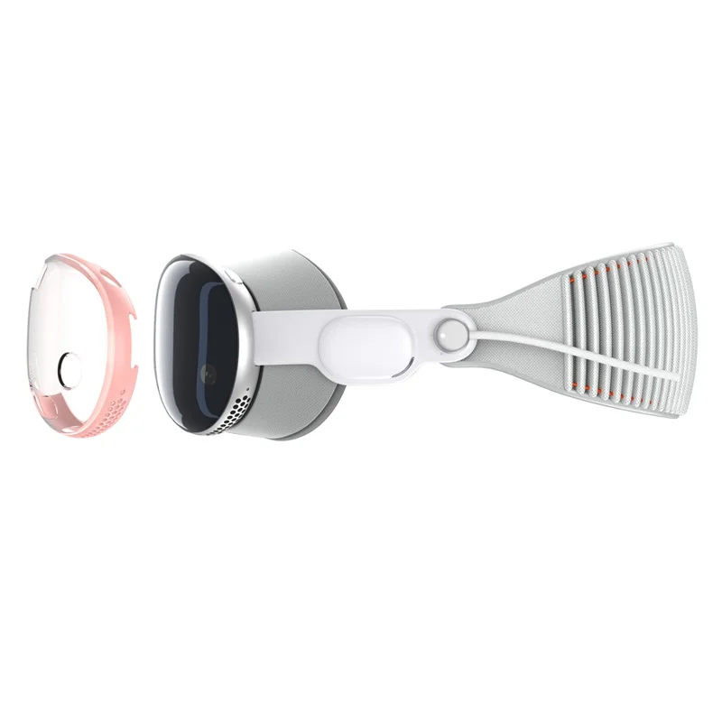 Protective Case for Apple Vision Pro MR Headset Precision Cutouts Cover - Pink