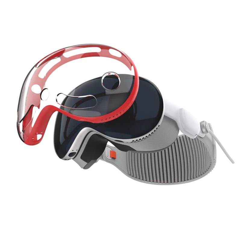Beschermhoes voor Apple Vision Pro MR-headset met precieze uitsparingen - Rood