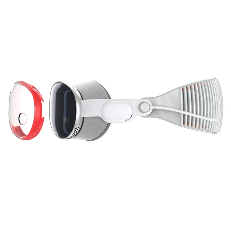 Beschermhoes voor Apple Vision Pro MR-headset met precieze uitsparingen - Rood