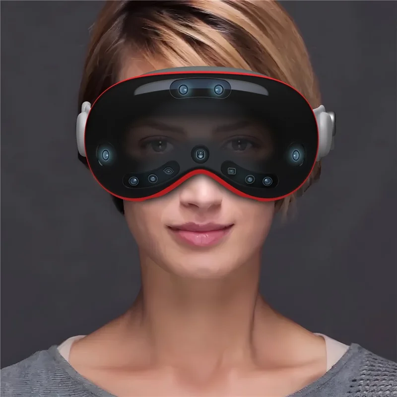 Beschermhoes voor Apple Vision Pro MR-headset met precieze uitsparingen - Rood