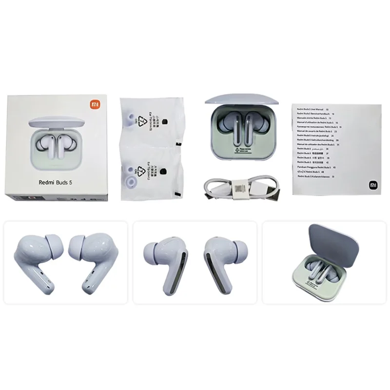 XIAOMI Redmi Buds 5 Global Version Bluetooth-compatible Earbuds TWS Wireless Headset - Black