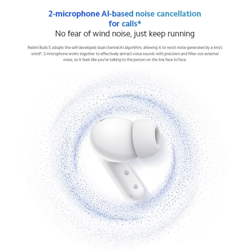 XIAOMI Redmi Buds 5 Global Version Bluetooth-compatible Earbuds TWS Wireless Headset - Black