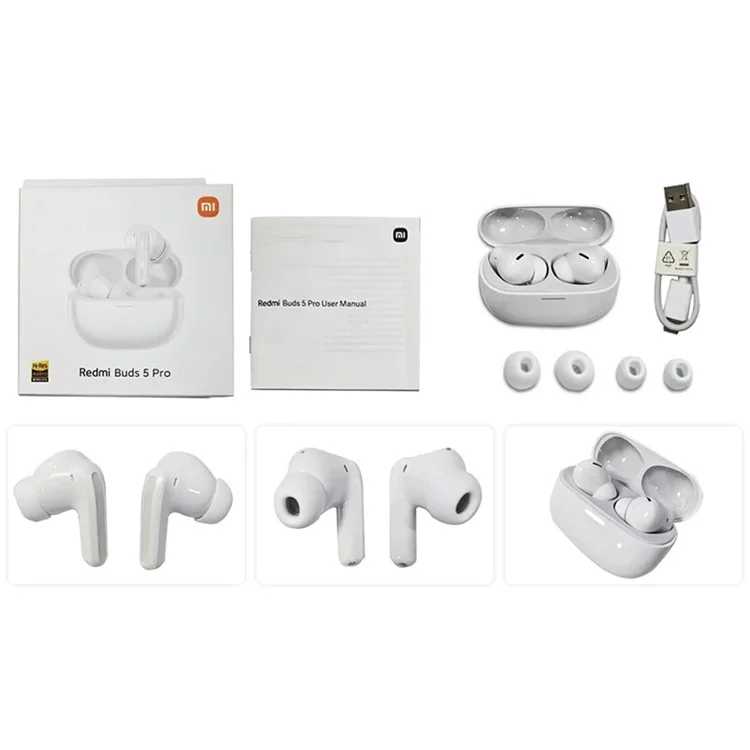 XIAOMI Redmi Buds 5 Pro Versión Global Auriculares Bluetooth Auriculares Inalámbricos - Blanco