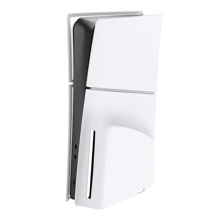 For Sony PS5 Slim Anti-Scratch Game Console Protector Silicone Sleeve Case - Disc Edition / White