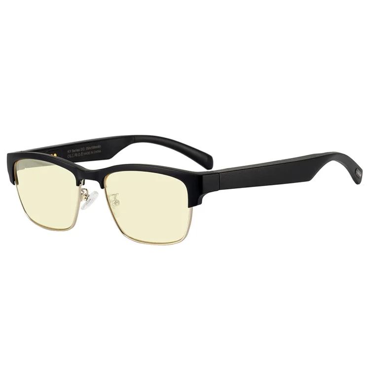 Auriculares inalámbricos Bluetooth TWS Gafas inteligentes Auriculares Gafas de sol - KY02B Oro 